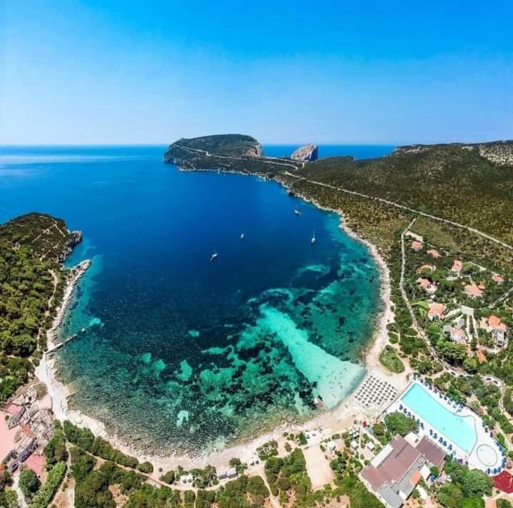 Pischina Salida-Villetta Pavoncelle Alghero Bagian luar foto